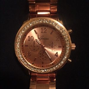 Rose gold watch
