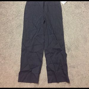 Navy blue cropped dress pants