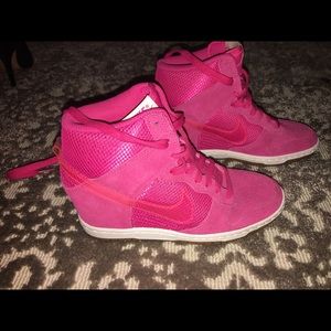 Womens Nike Dunk Sky High Mesh Pink Force size 6.5