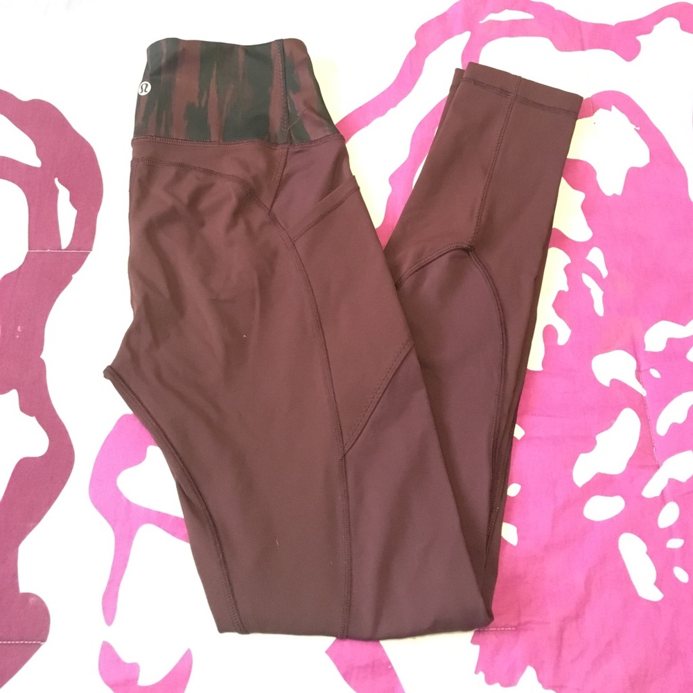 Maroon Lululemon Tights 💖