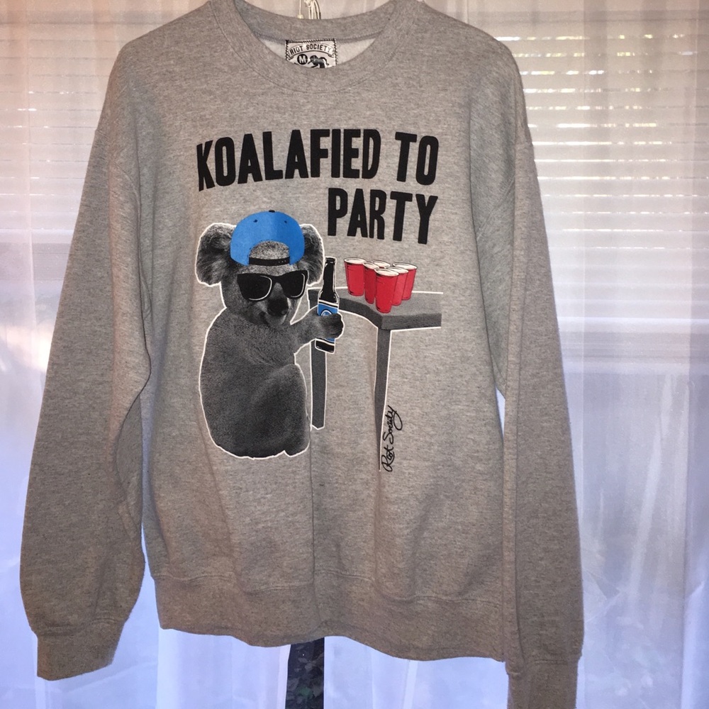 "Koala"fired to party sweatshirt