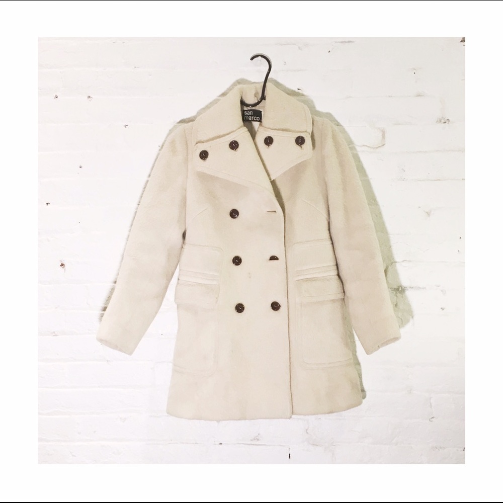 SAN Marco Italian wool pea coat XXS