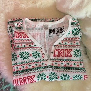 VS PINK Christmas Onesie