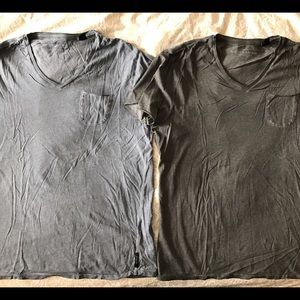 Scotch & Soda short sleeve tshirts acid wash vneck