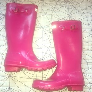 Magenta Hunter Rainboots!☔️🌧💘