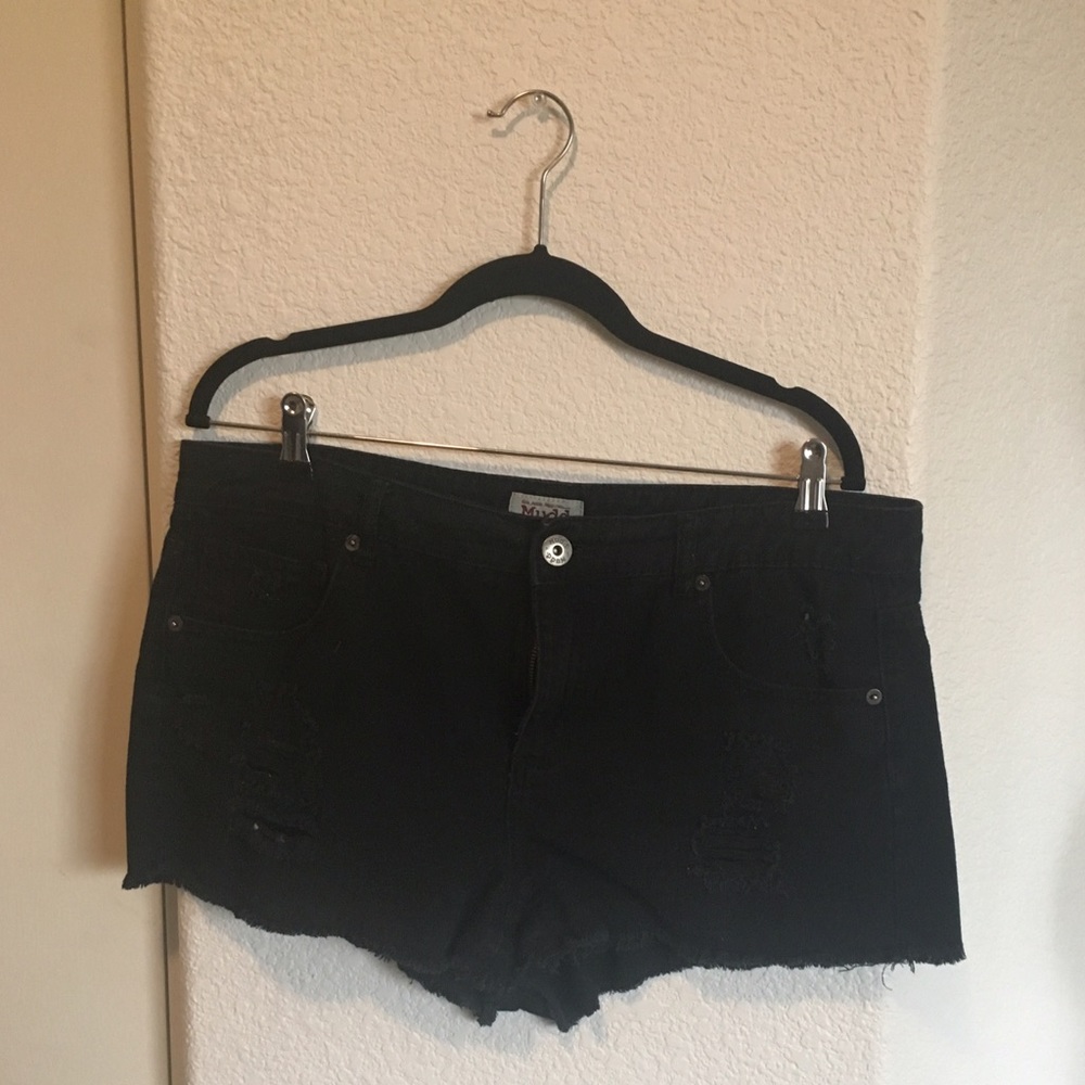 Black Denim shorts