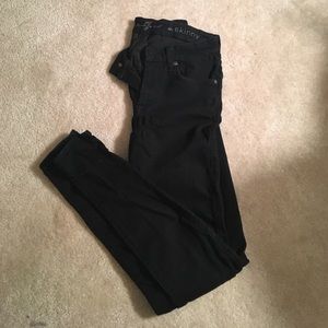 Seven for all mankind black skinny jeans