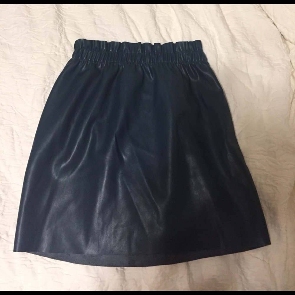 Zara Green Faux leather skirt!!
