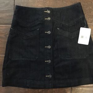 Free People denim skirt