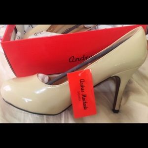 Taupe Beige Patient Vegan Leather Pumps