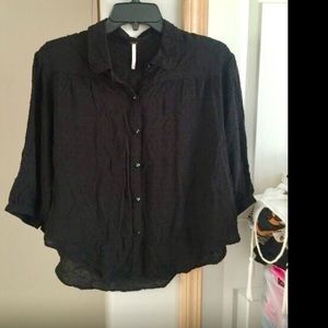 FINAL SALE -Free People black Shirt