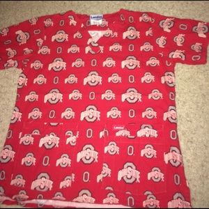 Landau Ohio state scrub top!