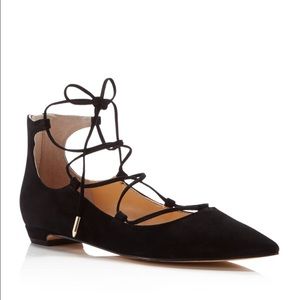 Ivanka trump tropica suede lace up flats
