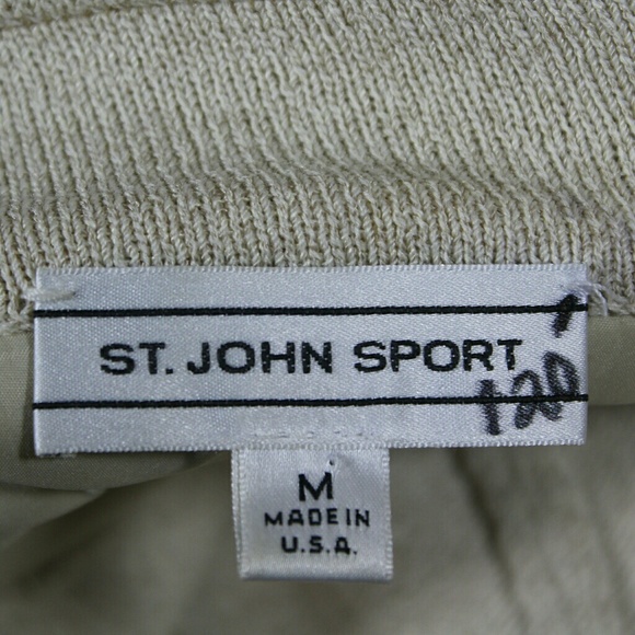 St. John Sport Linen Blend Full Zip Jacket M - Picture 4 of 4