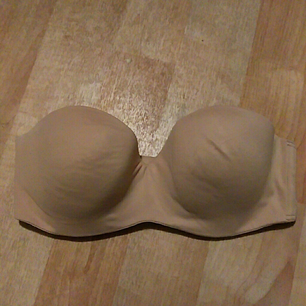 34D Nude Strapless Bra