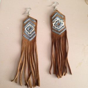 Long Fringe Earrings :)