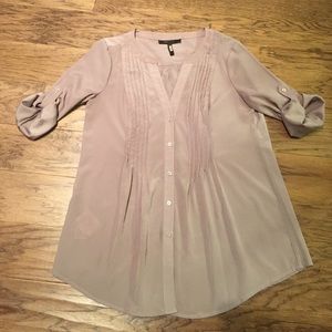 BCBGMAXAZRIA Lilac silk blouse