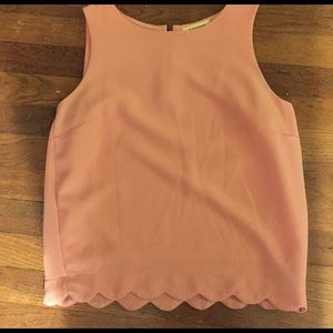 Pink sleeveless top