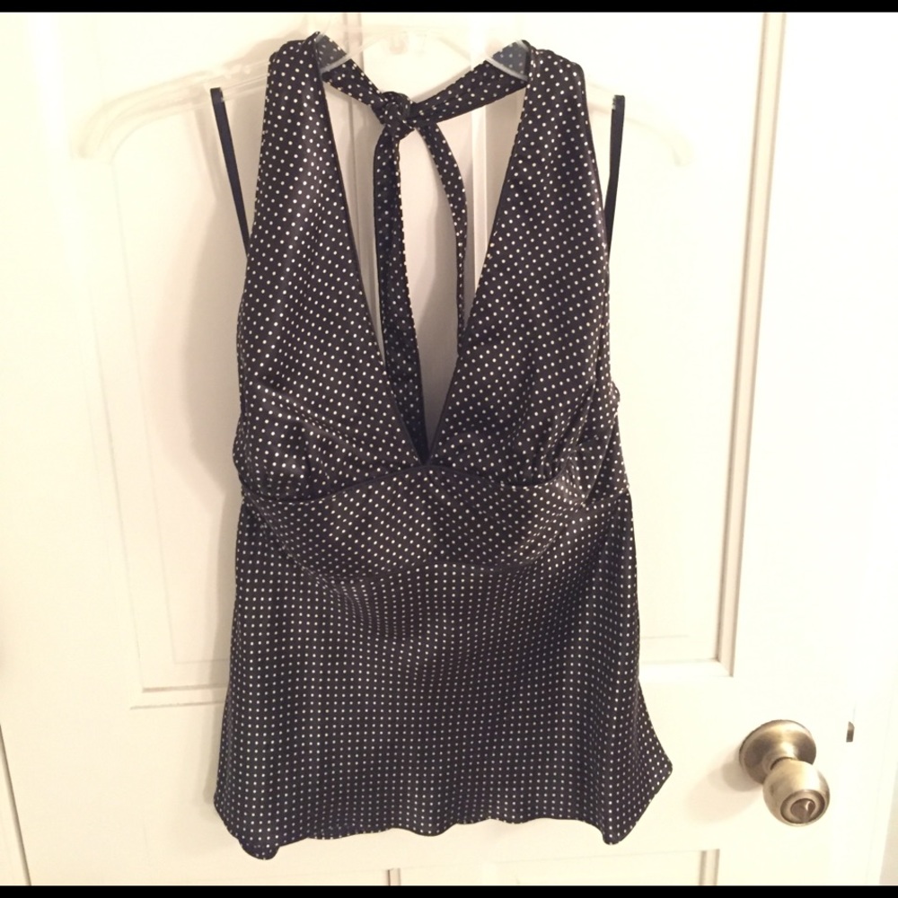 Black and white halter top - Picture 1 of 3