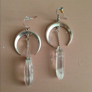 Moon crystal Earrings!