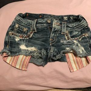 Miss me colorful pocket shorts
