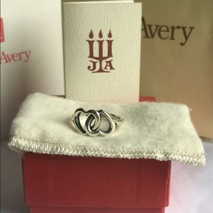 James Avery Linked Hearts Ring