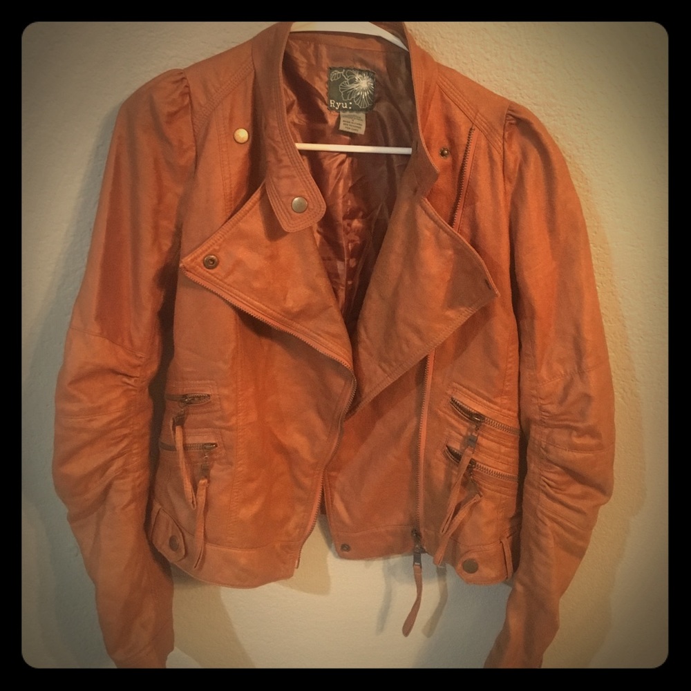 RYU: suede bomber jacket