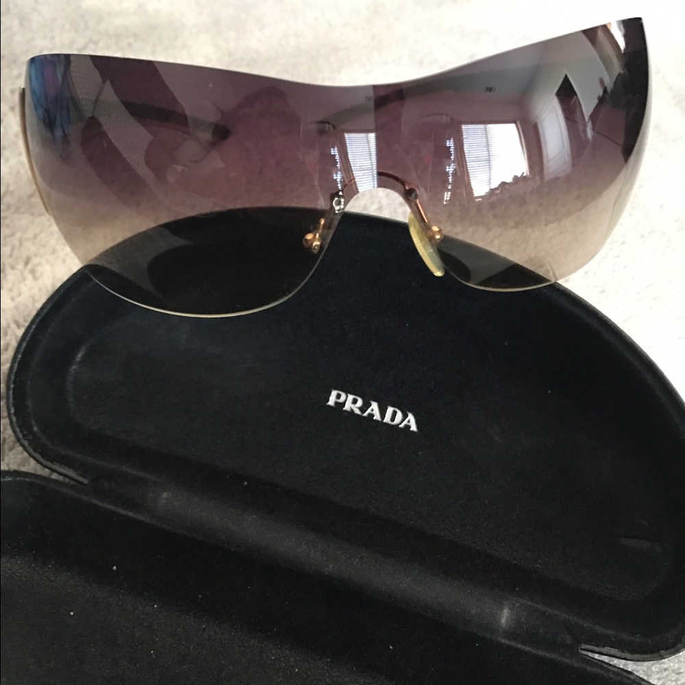Prada spr54g shield sunglasses