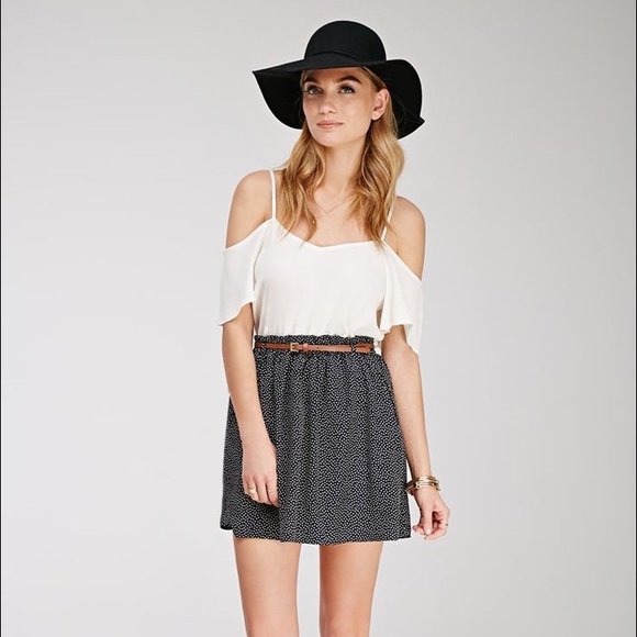 Forever 21 Polka Dot Skirt - Size S - Picture 1 of 5