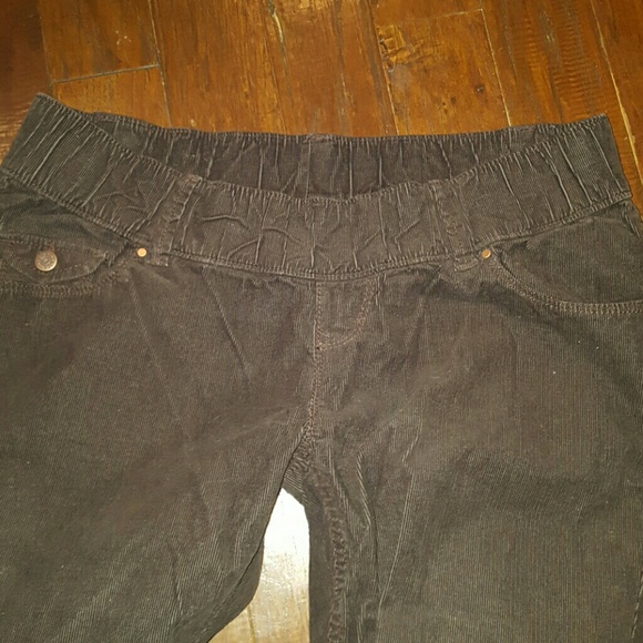Brown Corduroy Maternity Pants - Picture 3 of 3