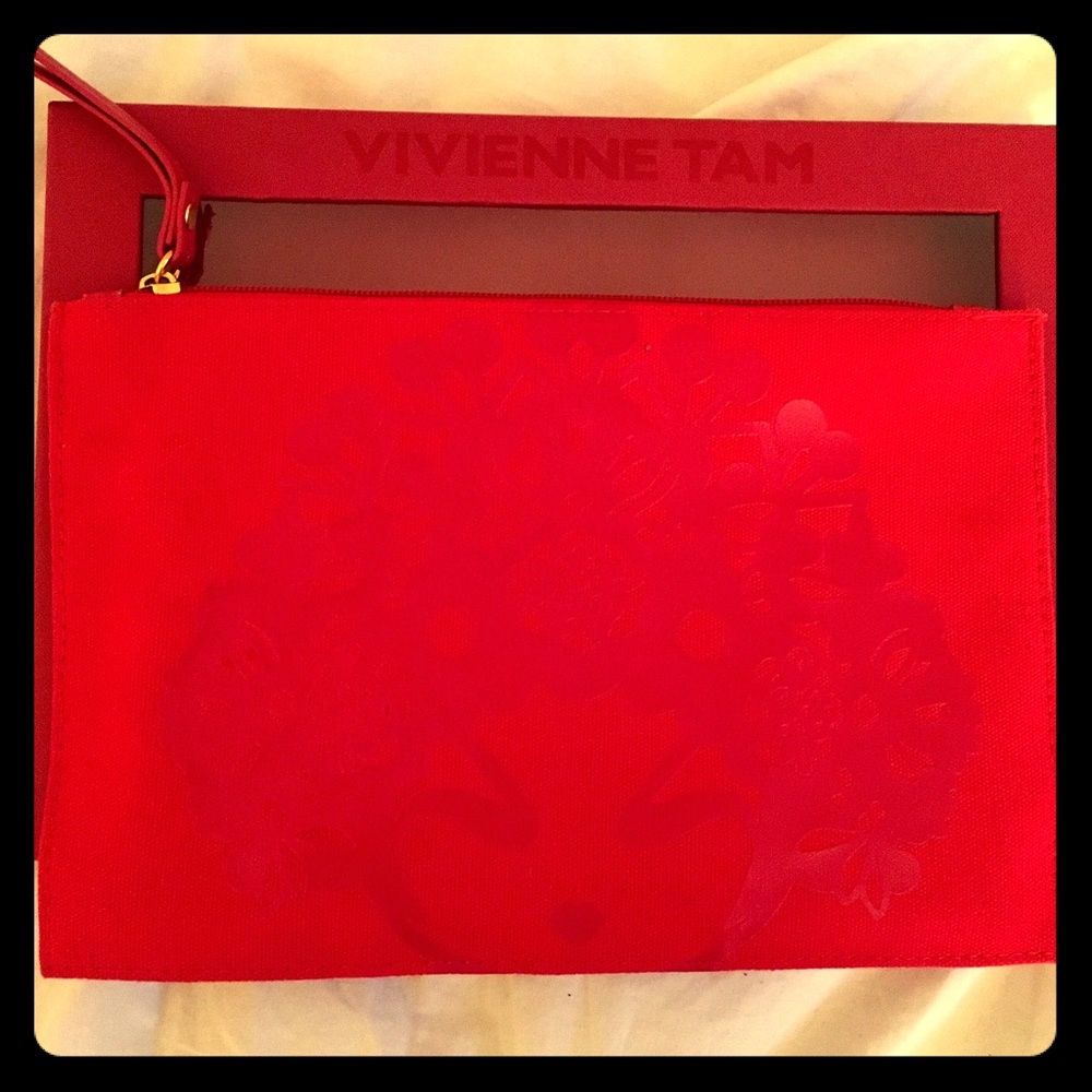 Vivienne Tam Opera Girl ruby red clutch