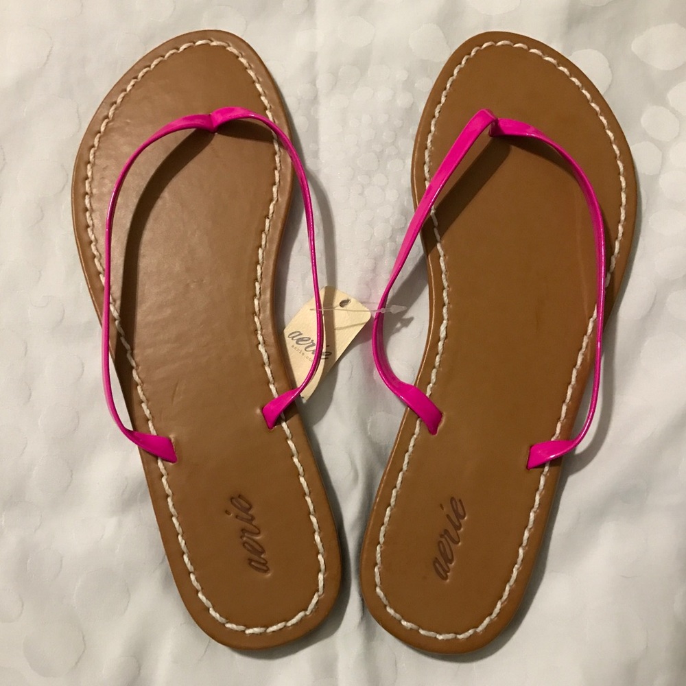 Aerie Neon Pink Sandels
