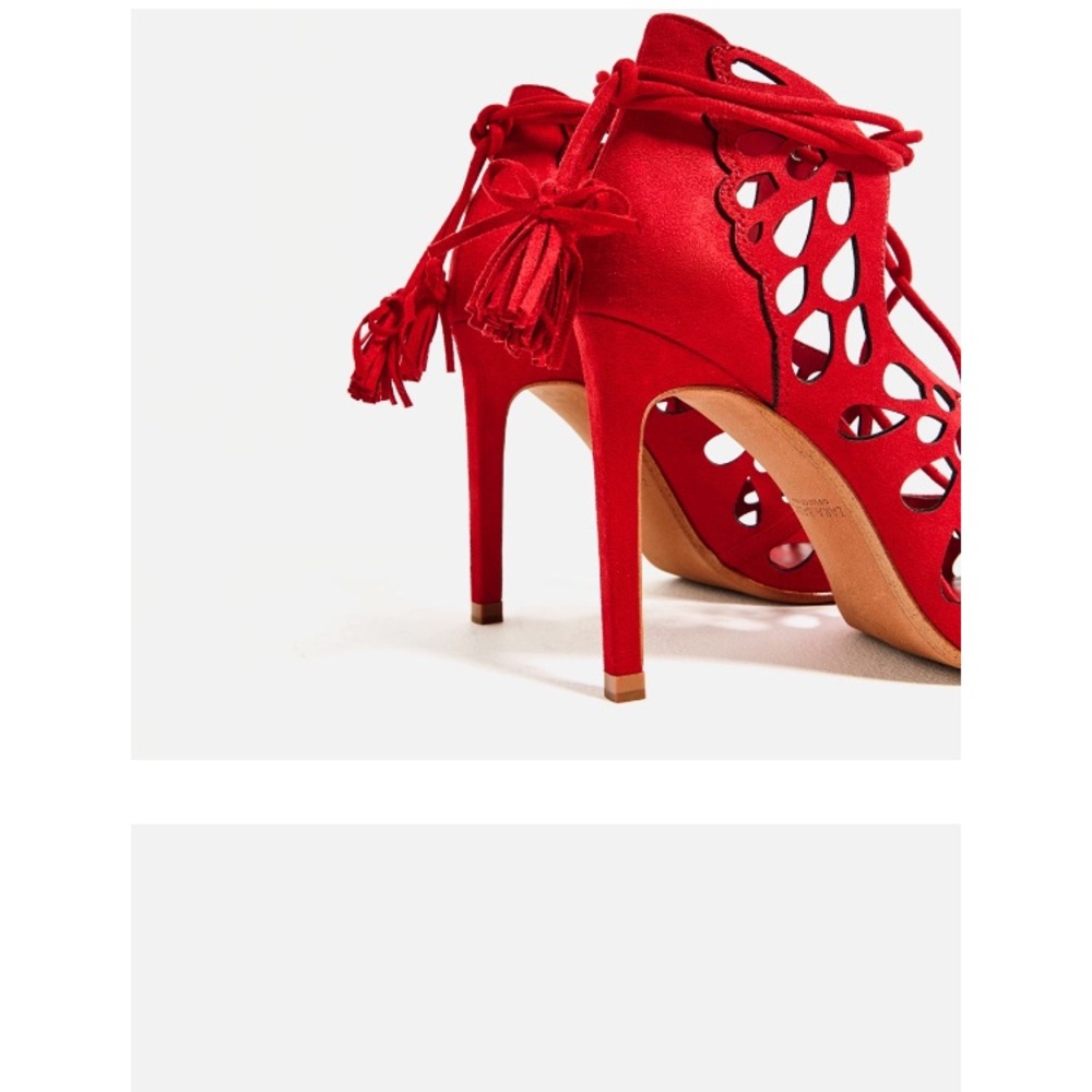 Zara red shoes