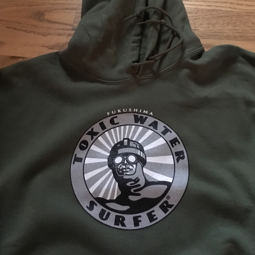 Men's hoodie with surf logo