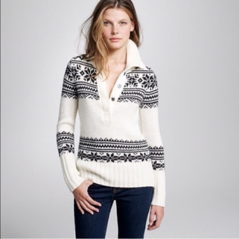 J Crew Fair Isle Pullover Sweater