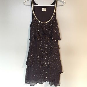 Free People purple/grey chiffon cocktail dress
