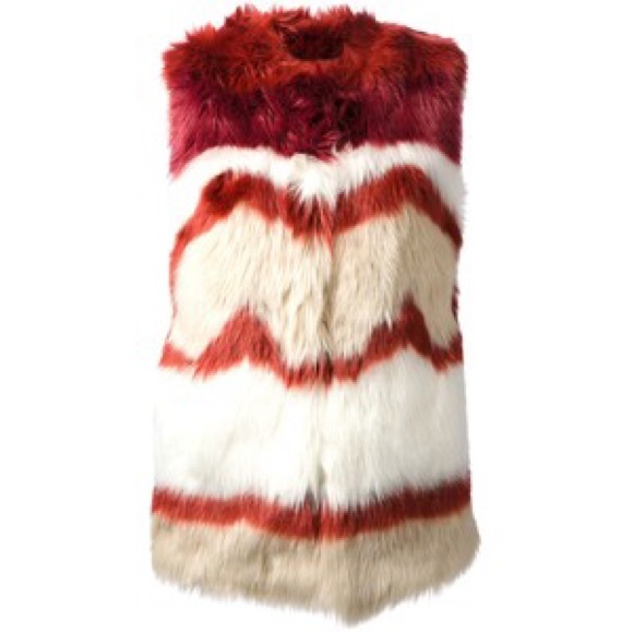 Maison Scotch Faux Fur Gilet - Picture 2 of 4