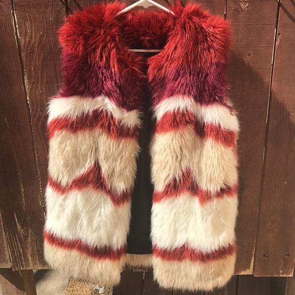 Maison Scotch Faux Fur Gilet - Picture 3 of 4