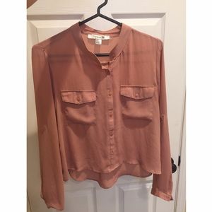 Forever 21 Blush Pink Button Up
