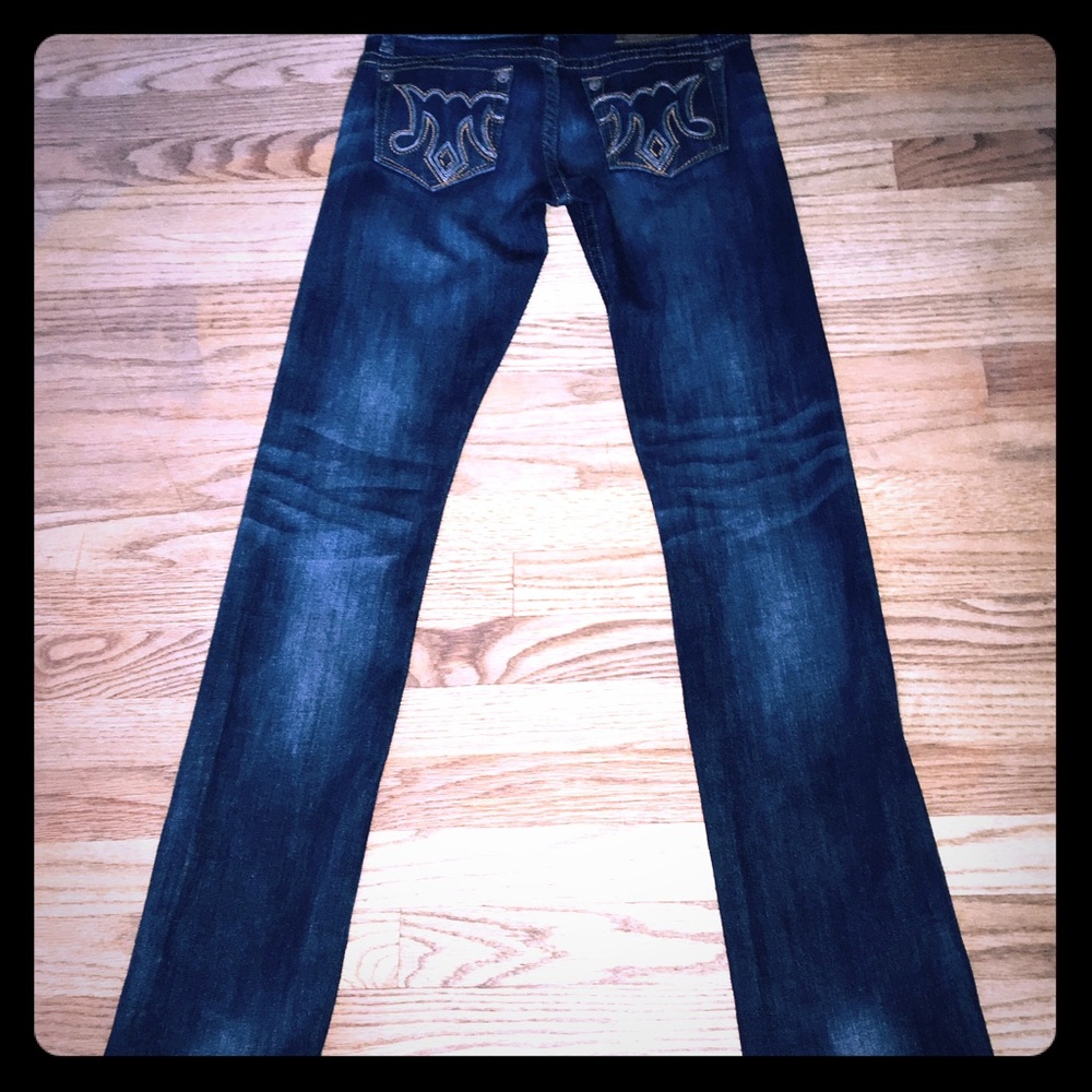 MEK DENIM size 26/34 straight jeans- pristine!!