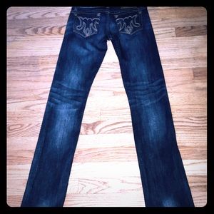 MEK DENIM size 26/34 straight jeans- pristine!!
