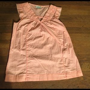 Pink vneck blouse