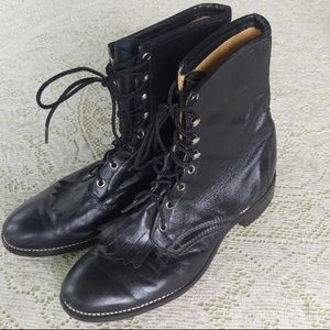 Vintage Laredo Western Lace Up Roper Kiltie Boots