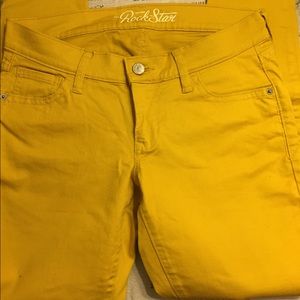 Old Navy Rockstar Skinny Jeans Mustard 8 petite