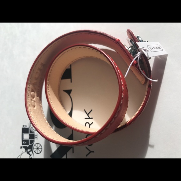 NWT Coach Leather Double Wrap Turnlock Bracelet - Picture 3 of 8