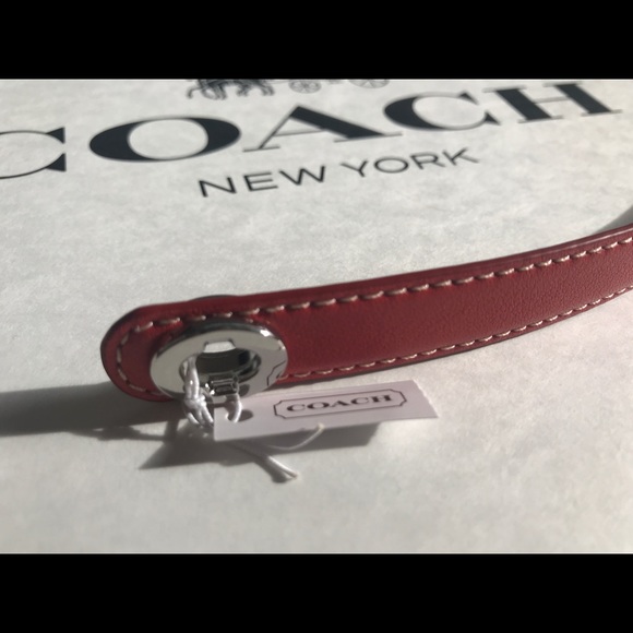 NWT Coach Leather Double Wrap Turnlock Bracelet - Picture 6 of 8