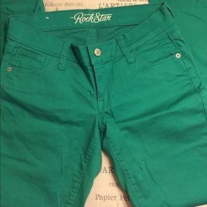 Old Navy Rockstar Skinny Jeans Green size 4