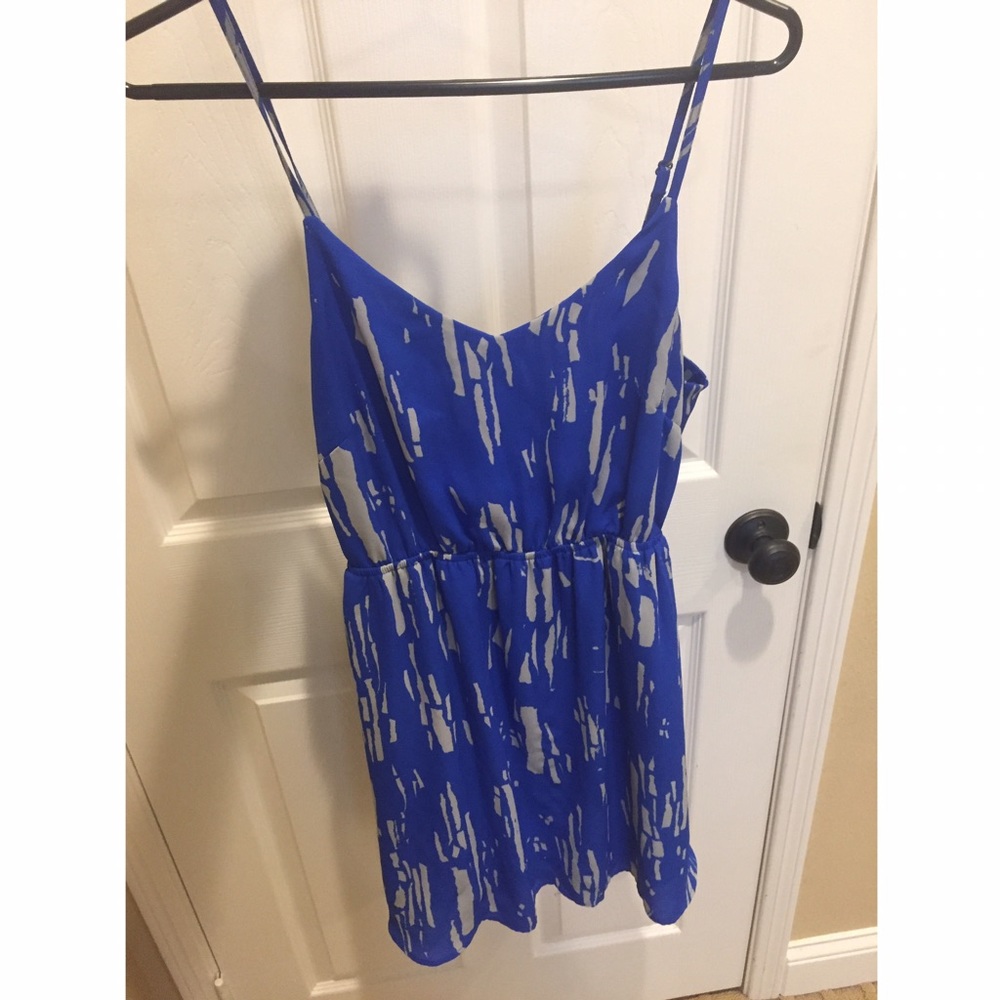 Aqua Brand - Blue Patterned Dress