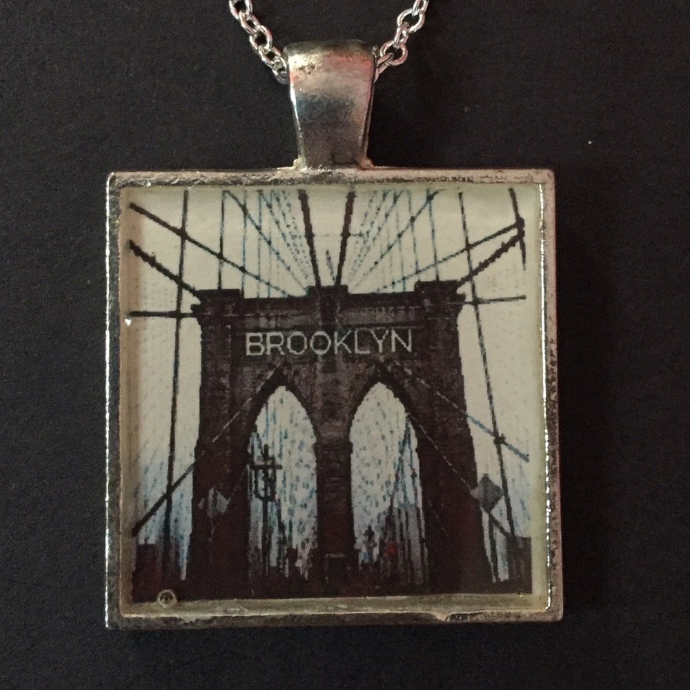 Brooklyn Bridge Art Charm for key ring/necklace