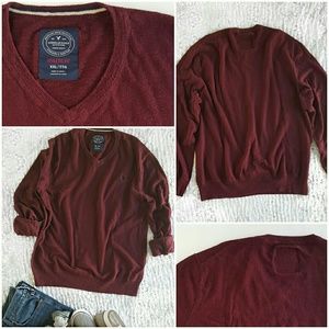 AEO American Eagle Men's V-neck Sweater XXL